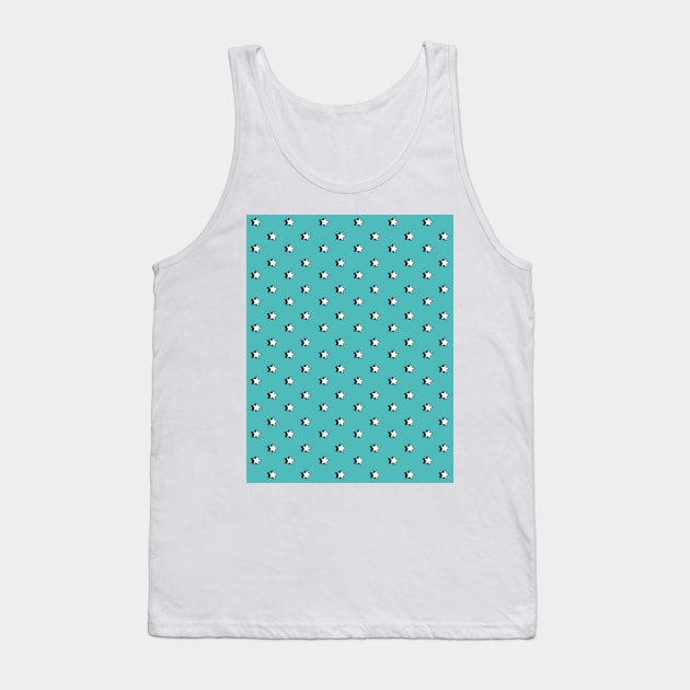 Teal Retro Aesthetic Stars / VSCO Stars Tank Top by YourGoods